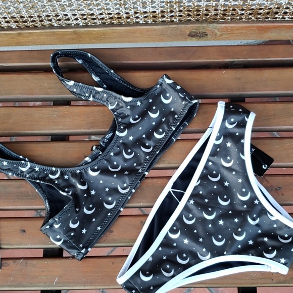 Wildfox Other - Wildfox bikini set Moon and Star Galaxy print